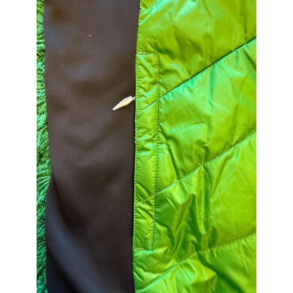 Spyder Puffer Vest Mens Large Green Excellent Full Zip Quilted Lightweight Ski - Picture 8 of 10